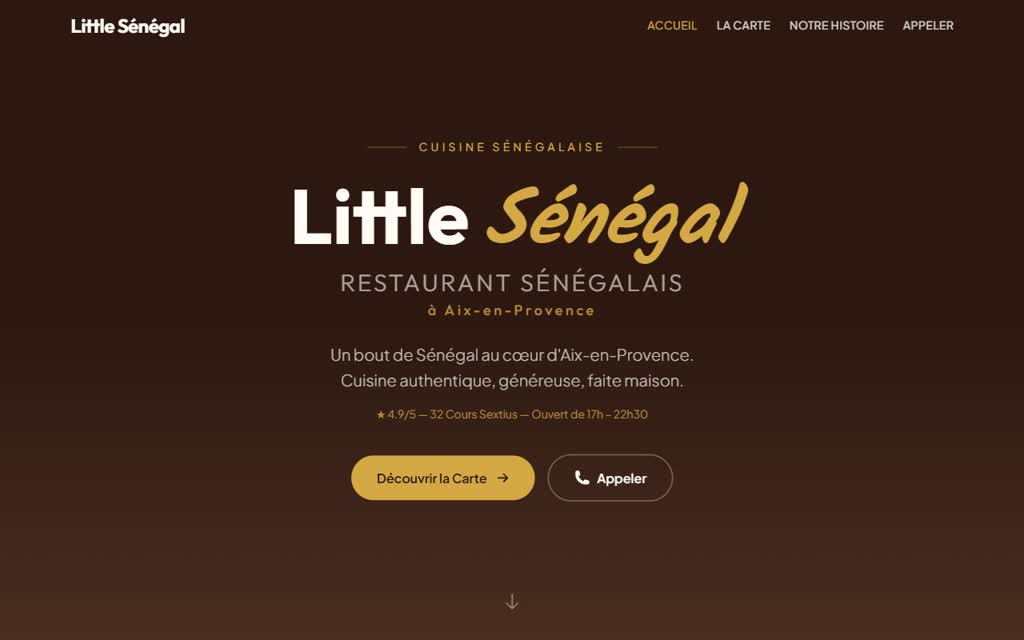 Un détail du site Little Sénégal